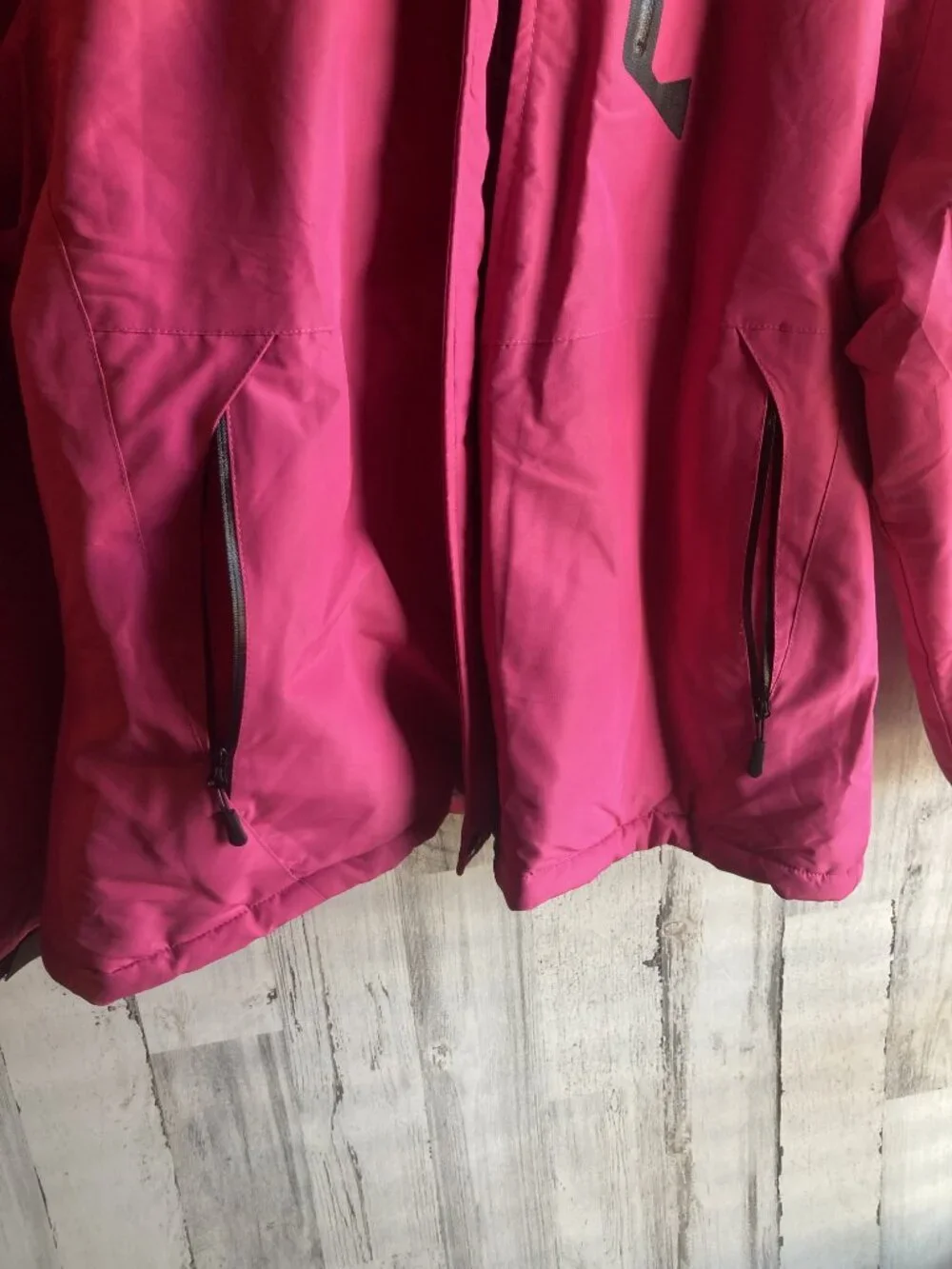 NWT MOERDENG Ski Jacket 2XL Removable Hood Hot Pink Plush Lining